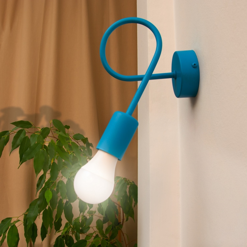 LED sieninis šviestuvas OXFORD 1xE27/15W/230V mėlynas