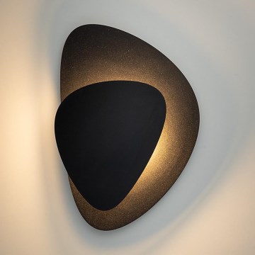 LED sieninis šviestuvas PEDRA LED/7W/230V juoda