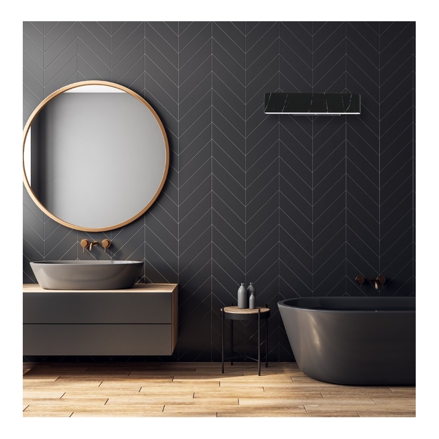 LED Sieninis šviestuvas PIERCE LED/12W/230V 30 cm juodas