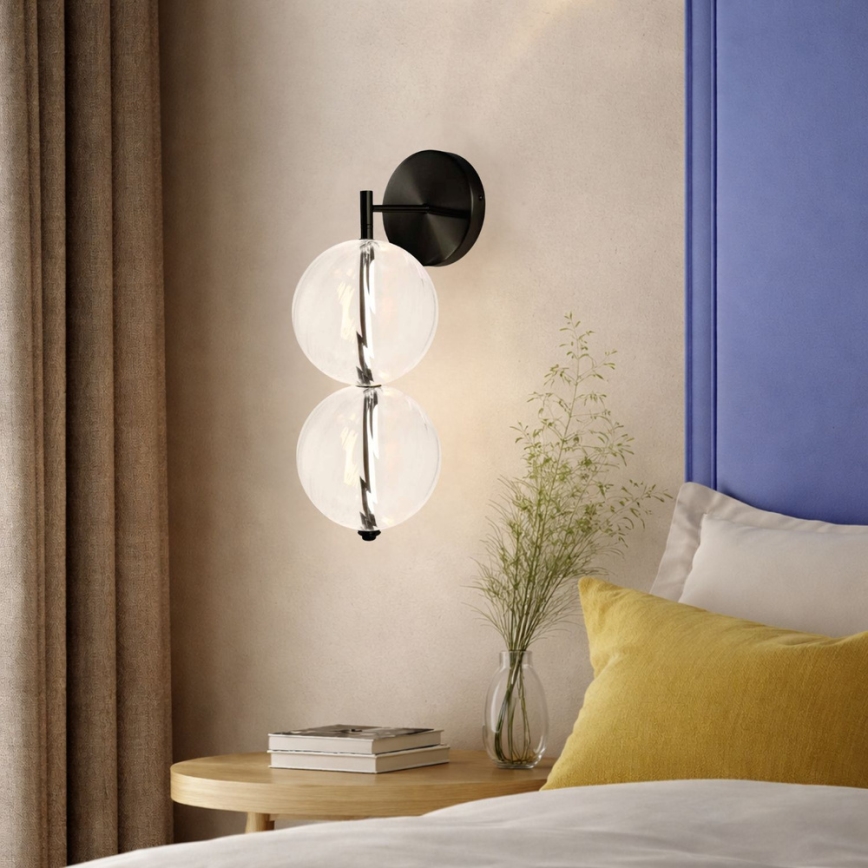 LED sieninis šviestuvas PLAYA LED/10W/230V juodas