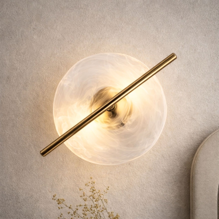 LED sieninis šviestuvas RELAX LED/5W/230V auksinis/baltas