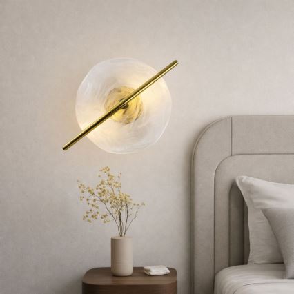 LED sieninis šviestuvas RELAX LED/5W/230V auksinis/baltas