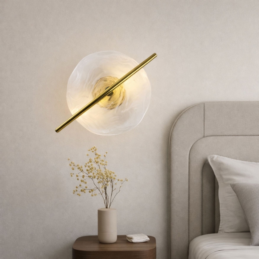 LED sieninis šviestuvas RELAX LED/5W/230V auksinis/baltas