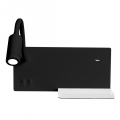 LED sieninis šviestuvas SHELF LED/4W+LED/5W+LED/2W/230V juodas