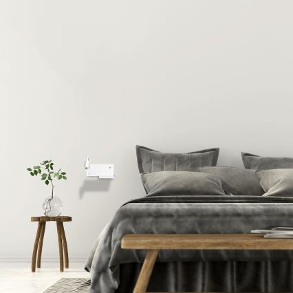 LED sieninis šviestuvas SHELF LED/4W+LED/5W+LED/2W/230V + USB lizdas balta