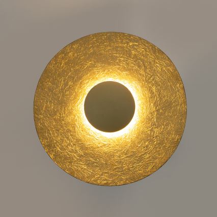 LED sieninis šviestuvas SOLE LED/7W/230V diametras 44 cm auksas