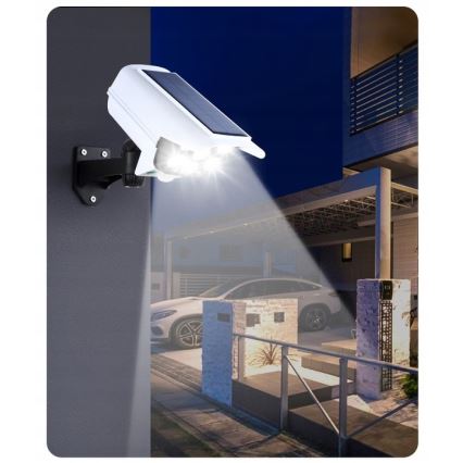 LED Netikra saulės energijos kamera su jutikliu KAMERA LED/1W/3,7V 1200 mAh IP44 + nuotolinio valdymo pultas