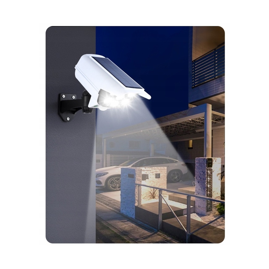 LED Netikra saulės energijos kamera su jutikliu KAMERA LED/1W/3,7V 1200 mAh IP44 + nuotolinio valdymo pultas