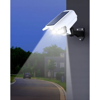 LED Netikra saulės energijos kamera su jutikliu KAMERA LED/1W/3,7V 1200 mAh IP44 + nuotolinio valdymo pultas