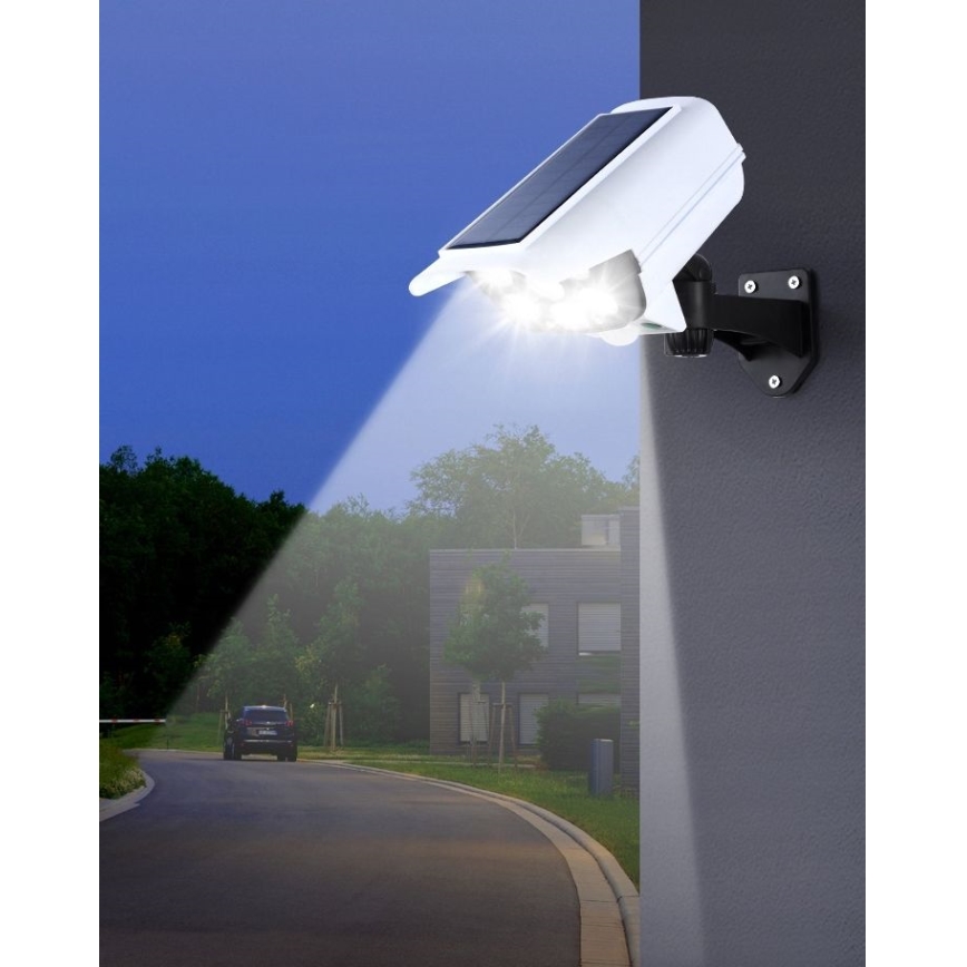 LED Netikra saulės energijos kamera su jutikliu KAMERA LED/1W/3,7V 1200 mAh IP44 + nuotolinio valdymo pultas