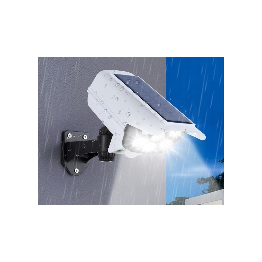 LED Netikra saulės energijos kamera su jutikliu KAMERA LED/1W/3,7V 1200 mAh IP44 + nuotolinio valdymo pultas