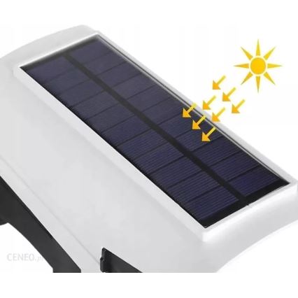 LED Solar maketa bezpečnostní kamery su jutikliu KAMERA LED/1W/3,7V IP44 + nuotolinio valdymo pultas