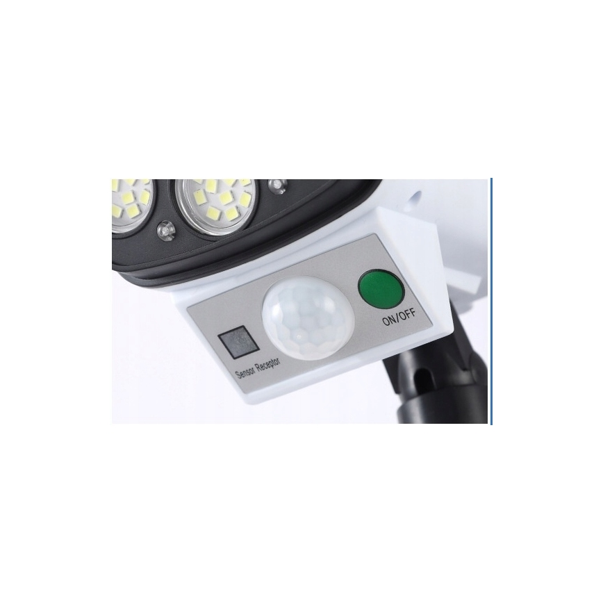 LED Netikra saulės energijos kamera su jutikliu KAMERA LED/1W/3,7V 1200 mAh IP44 + nuotolinio valdymo pultas