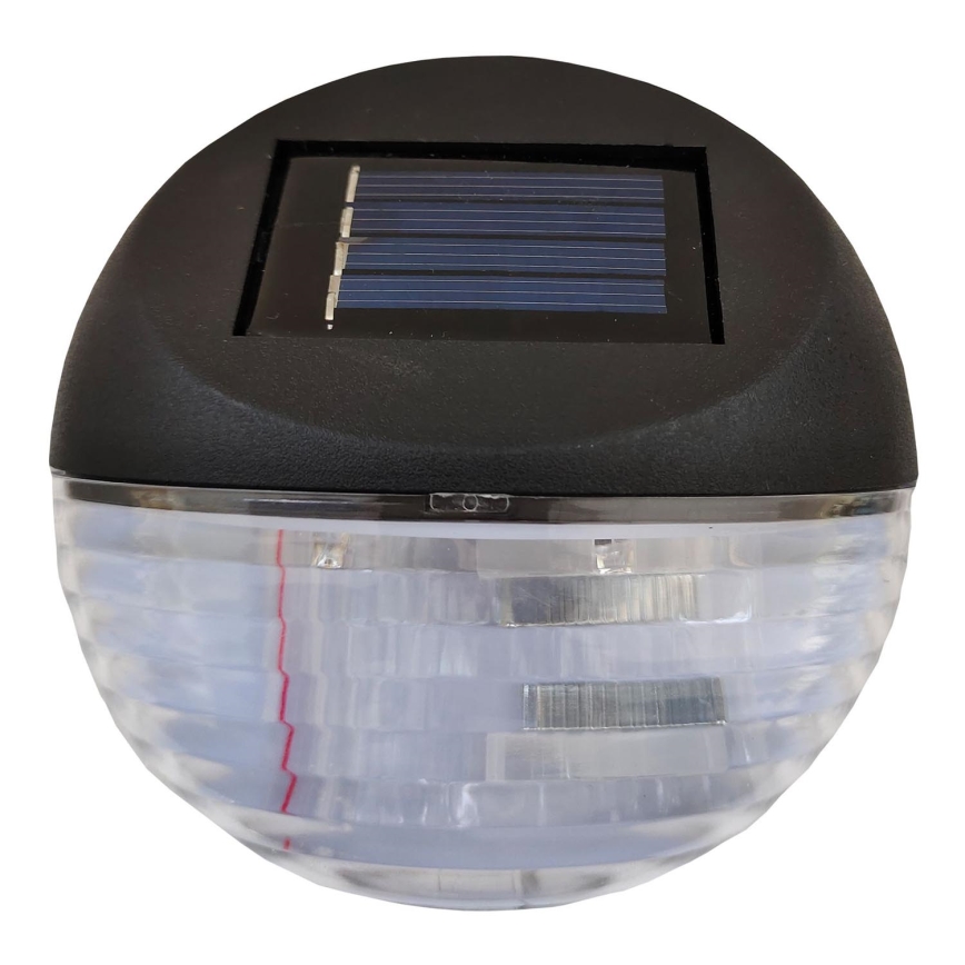 LED sieninis šviestuvas su jutikliu, įkraunamas saulės energija LED/0,06W/1,2V 200mAh 3000K IP44