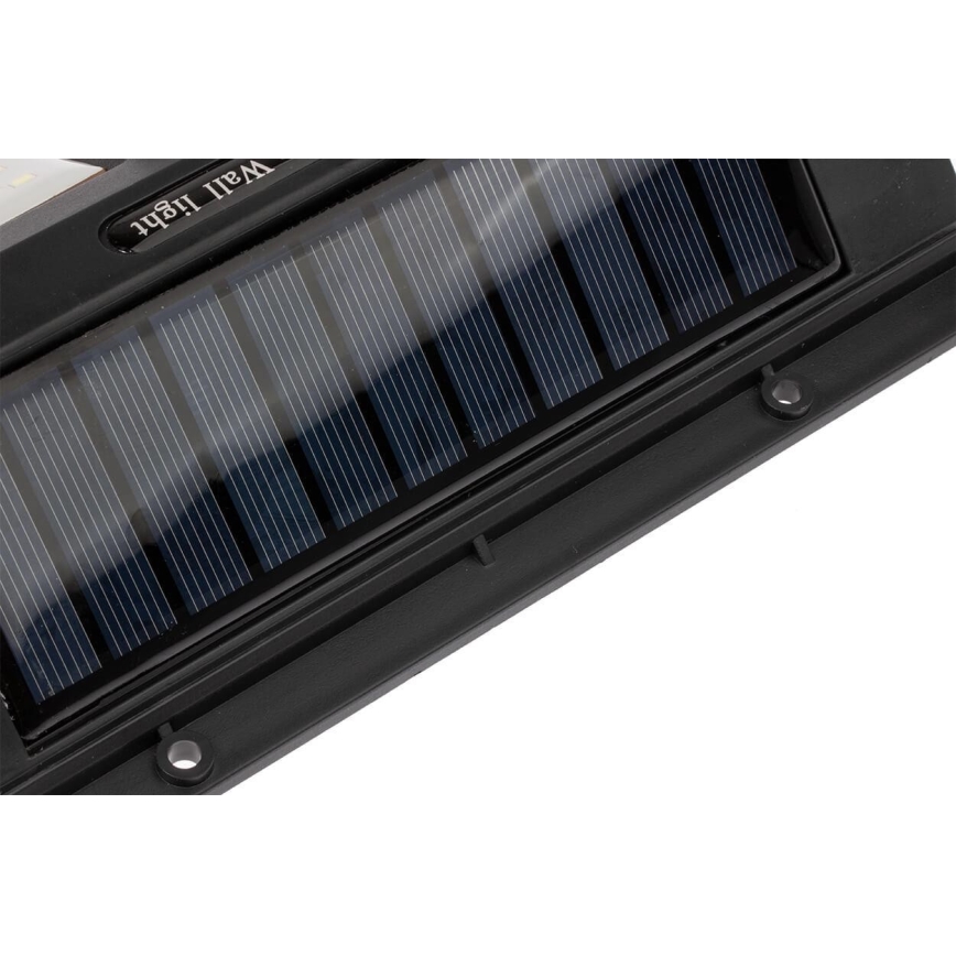 LED sieninis šviestuvas su jutikliu, įkraunamas saulės energija LED/1,2W/3,7V 2400 mAh IP54