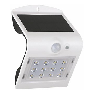 LED sieninis šviestuvas su jutikliu, įkraunamas saulės energija LED/1,5W IP65