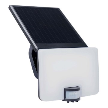 LED sieninis šviestuvas su jutikliu, įkraunamas saulės energija LED/12W/3,7V 4000 mAh IP54