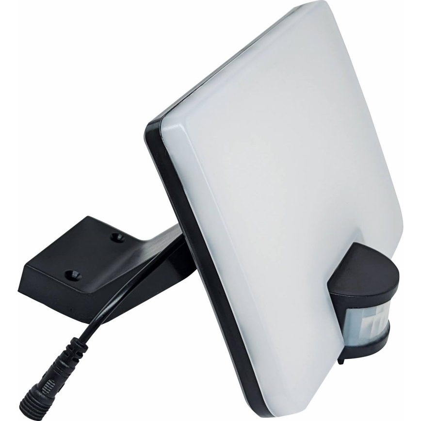 LED sieninis šviestuvas su jutikliu, įkraunamas saulės energija LED/12W/3,7V 4000 mAh IP54