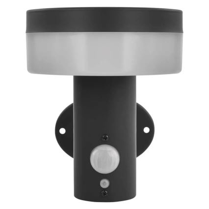 LED sieninis šviestuvas su jutikliu, įkraunamas saulės energija LED/2W/3,7V 1200 mAh IP44