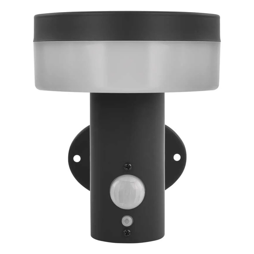LED sieninis šviestuvas su jutikliu, įkraunamas saulės energija LED/2W/3,7V 1200 mAh IP44