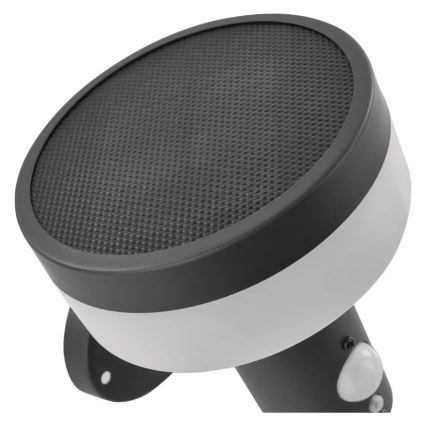 LED sieninis šviestuvas su jutikliu, įkraunamas saulės energija LED/2W/3,7V 1200 mAh IP44