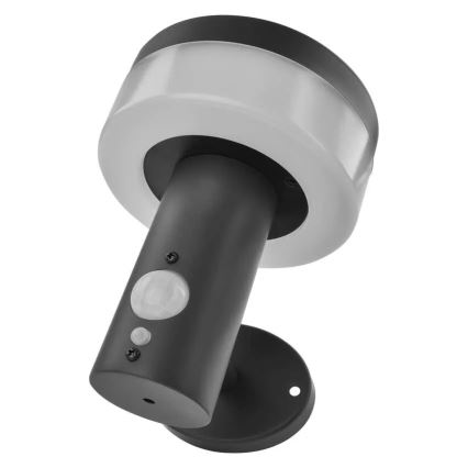 LED sieninis šviestuvas su jutikliu, įkraunamas saulės energija LED/2W/3,7V 1200 mAh IP44