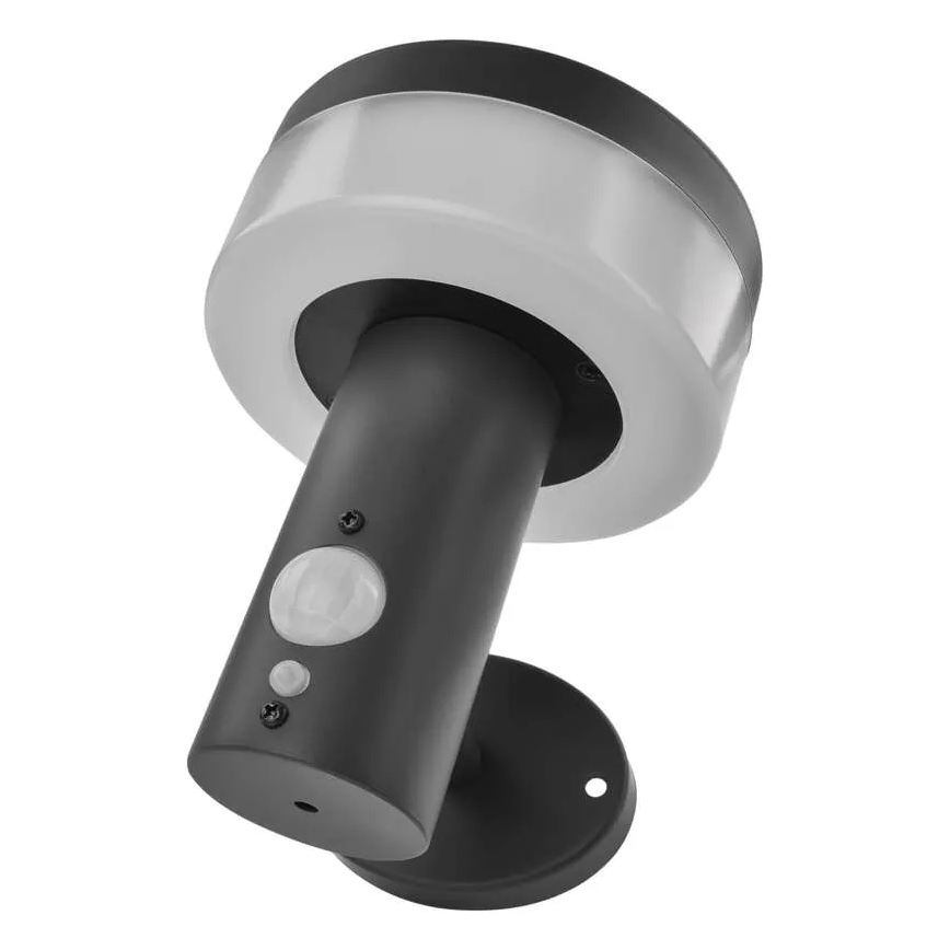 LED sieninis šviestuvas su jutikliu, įkraunamas saulės energija LED/2W/3,7V 1200 mAh IP44