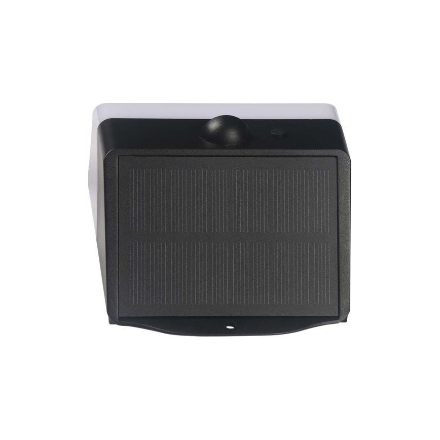 LED sieninis šviestuvas su jutikliu, įkraunamas saulės energija LED/2W/3,7V 4000K IP65 1200 mAh
