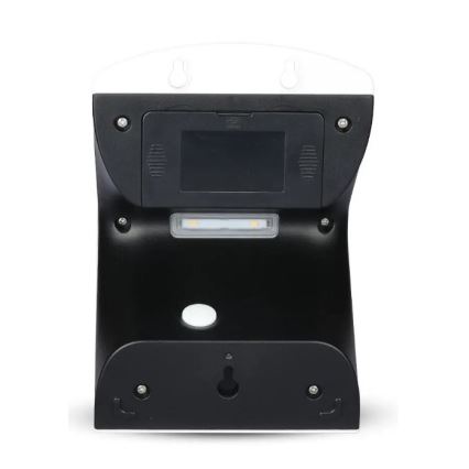 LED sieninis šviestuvas su jutikliu, įkraunamas saulės energija LED/3W/3,7V 3000/4000K IP65 2000 mAh balta