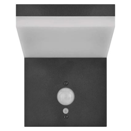 LED sieninis šviestuvas su jutikliu, įkraunamas saulės energija LED/4,4W/3,7V 2200 mAh IP44