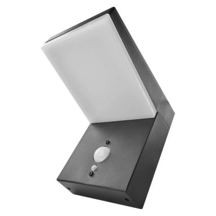 LED sieninis šviestuvas su jutikliu, įkraunamas saulės energija LED/4,4W/3,7V 2200 mAh IP44