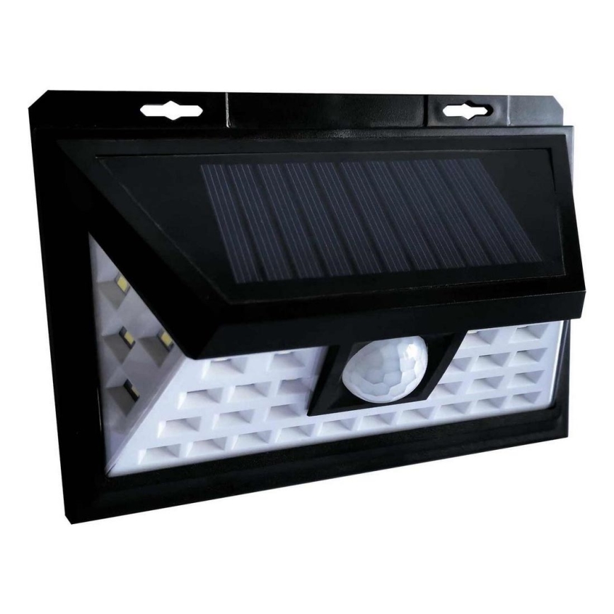 LED sieninis šviestuvas su jutikliu, įkraunamas saulės energija LED/5W/3,7V 1800 mAh IP65