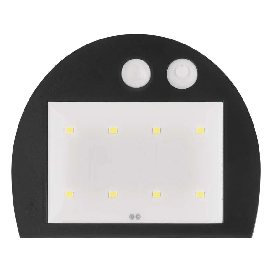LED sieninis šviestuvas su jutikliu, įkraunamas saulės energija LUMI LED/3,7W IP54 balta