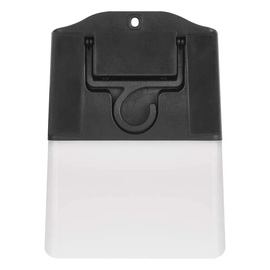 LED sieninis šviestuvas su jutikliu, įkraunamas saulės energija LUMI LED/3,7W IP65 juoda