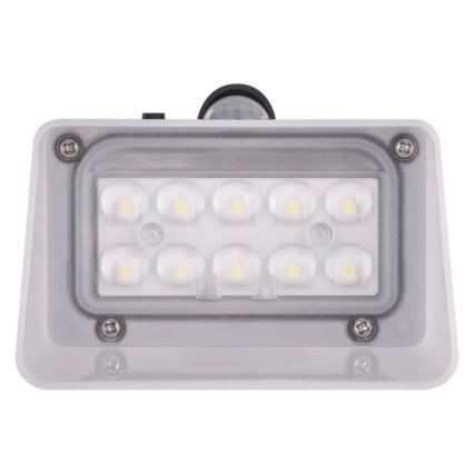 LED sieninis šviestuvas su jutikliu, įkraunamas saulės energija LUMI LED/3,7W IP65 juoda