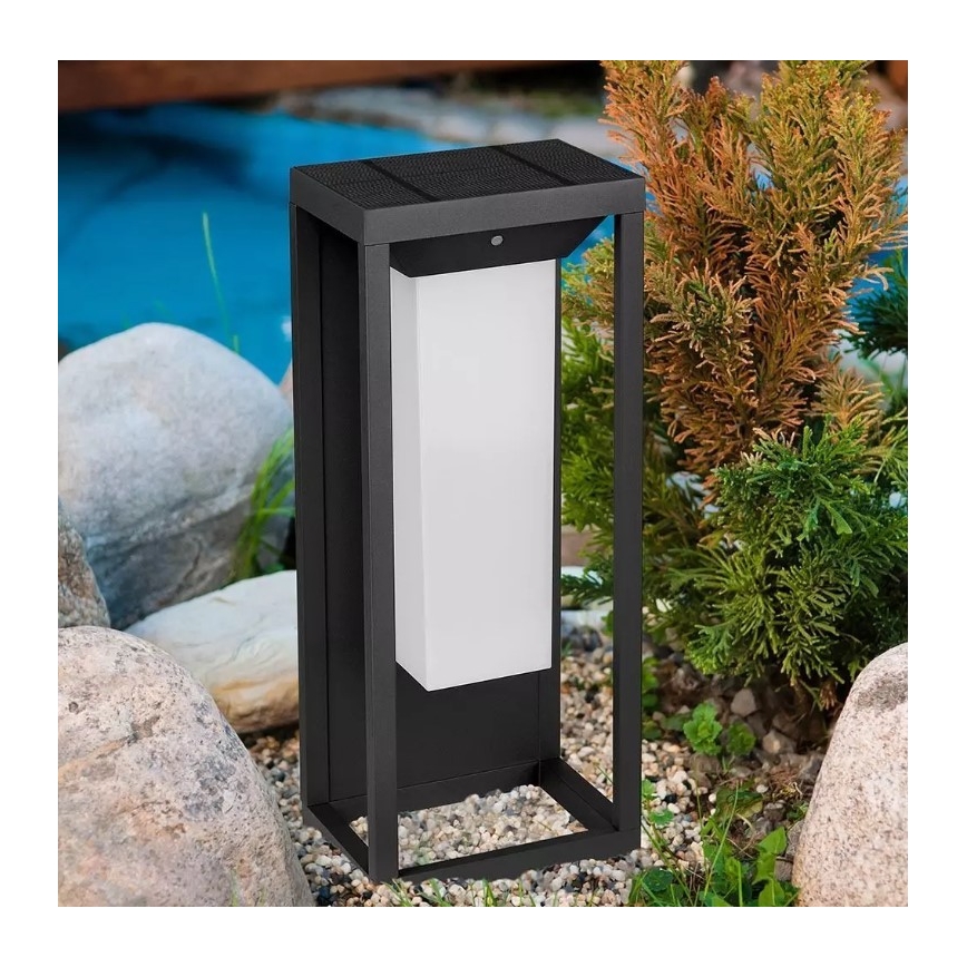 LED sieninis šviestuvas su jutikliu, įkraunamas saulės energija SAMSUNG CHIP LED/2W/3,7V IP65 2600 mAh