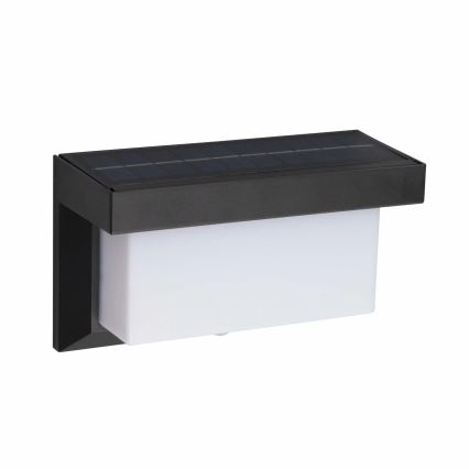 LED sieninis šviestuvas su jutikliu, įkraunamas saulės energija TONY LED/3,7V 1800 mAh IP44