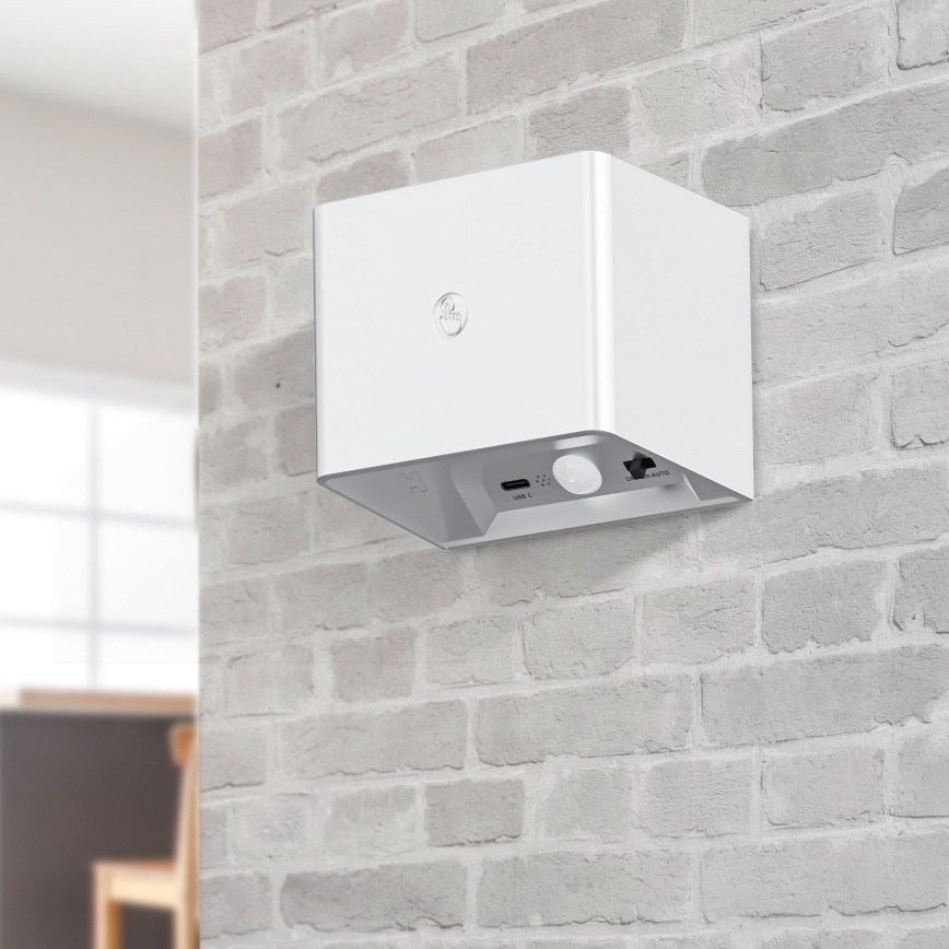 LED Pritemdomas siena jutiklinė šviestuvas su jutikliu MIRI LED/2,5W/3,7V 3000/4000/6400K 4000 mAh balta