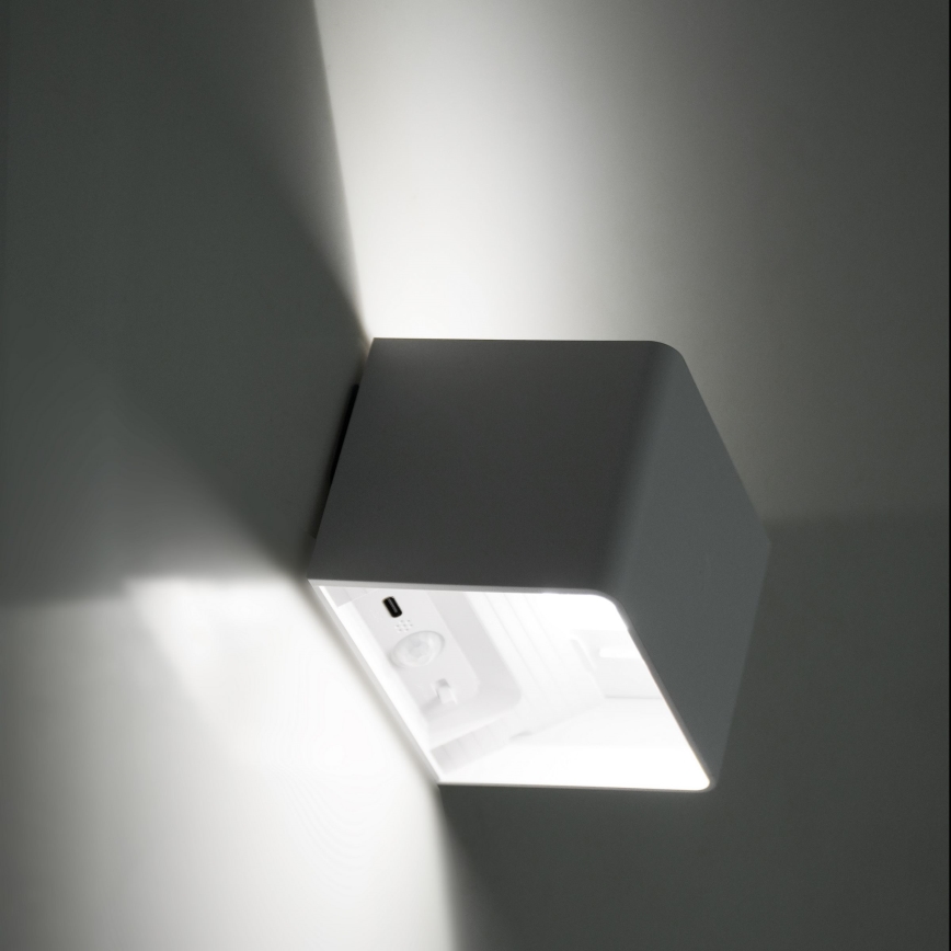 LED Pritemdomas siena jutiklinė šviestuvas su jutikliu MIRI LED/2,5W/3,7V 3000/4000/6400K 4000 mAh balta