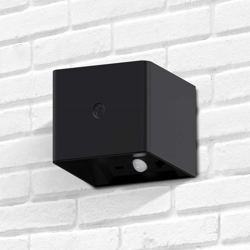 LED Pritemdomas siena jutiklinė šviestuvas su jutikliu MIRI LED/2,5W/3,7V 3000/4000/6400K 4000 mAh juoda