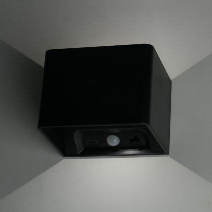 LED Pritemdomas siena jutiklinė šviestuvas su jutikliu MIRI LED/2,5W/3,7V 3000/4000/6400K 4000 mAh juoda