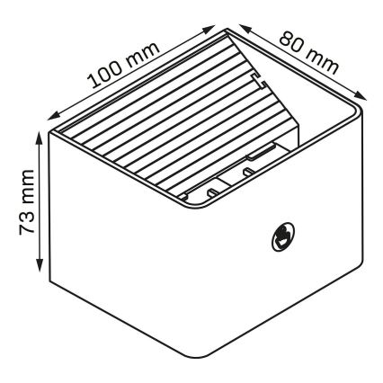 LED Pritemdomas siena jutiklinė šviestuvas su jutikliu MIRI LED/2,5W/3,7V 3000/4000/6400K 4000 mAh juoda