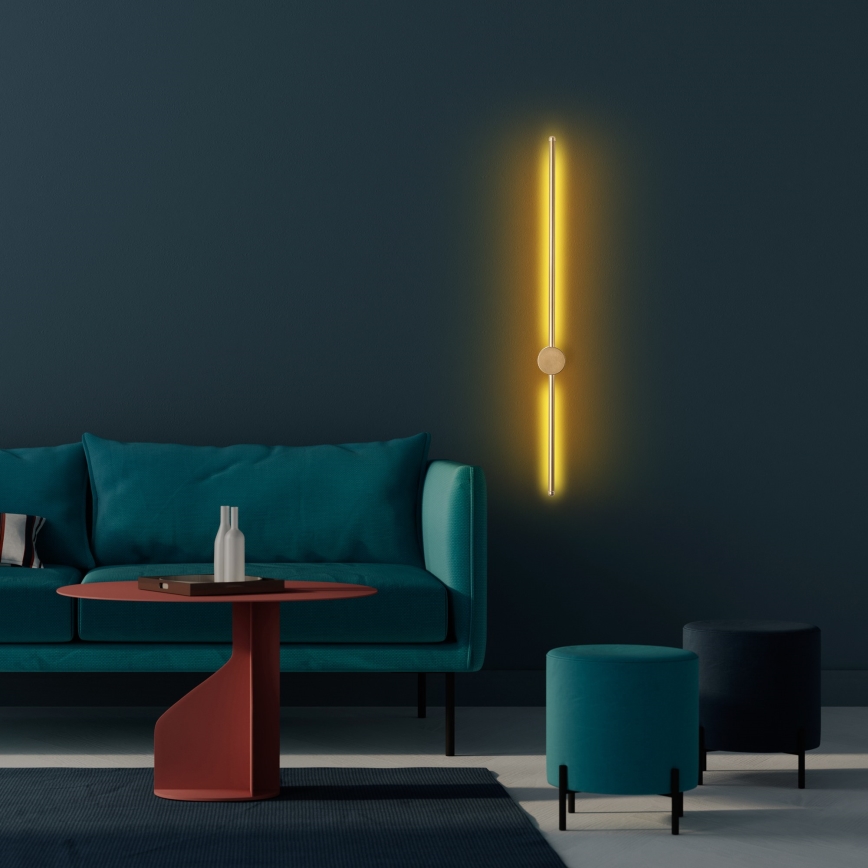 LED sieninis šviestuvas SWORD LED/13W/230V 3000K matinė auksinė