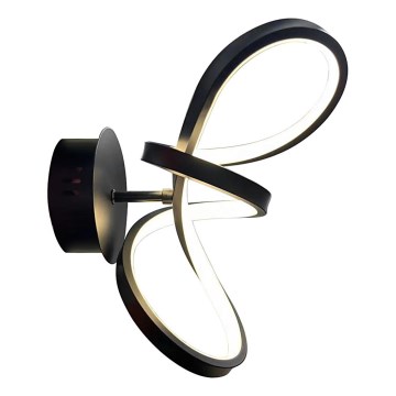 LED sieninis šviestuvas TESORO LED/15W/230V juoda