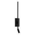 LED sieninis šviestuvas TORCH LED/6W/230V + LED/3W juodas