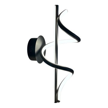 LED sieninis šviestuvas TWIST LED/12W/230V juoda