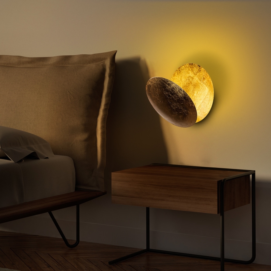 LED sieninis šviestuvas YOSMA LED/5W/230V 3000K auksas