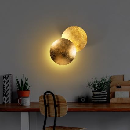 LED sieninis šviestuvas YOSMA LED/5W/230V 3000K auksas