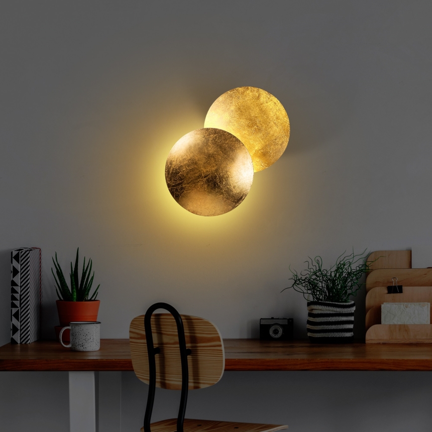 LED sieninis šviestuvas YOSMA LED/5W/230V 3000K auksas
