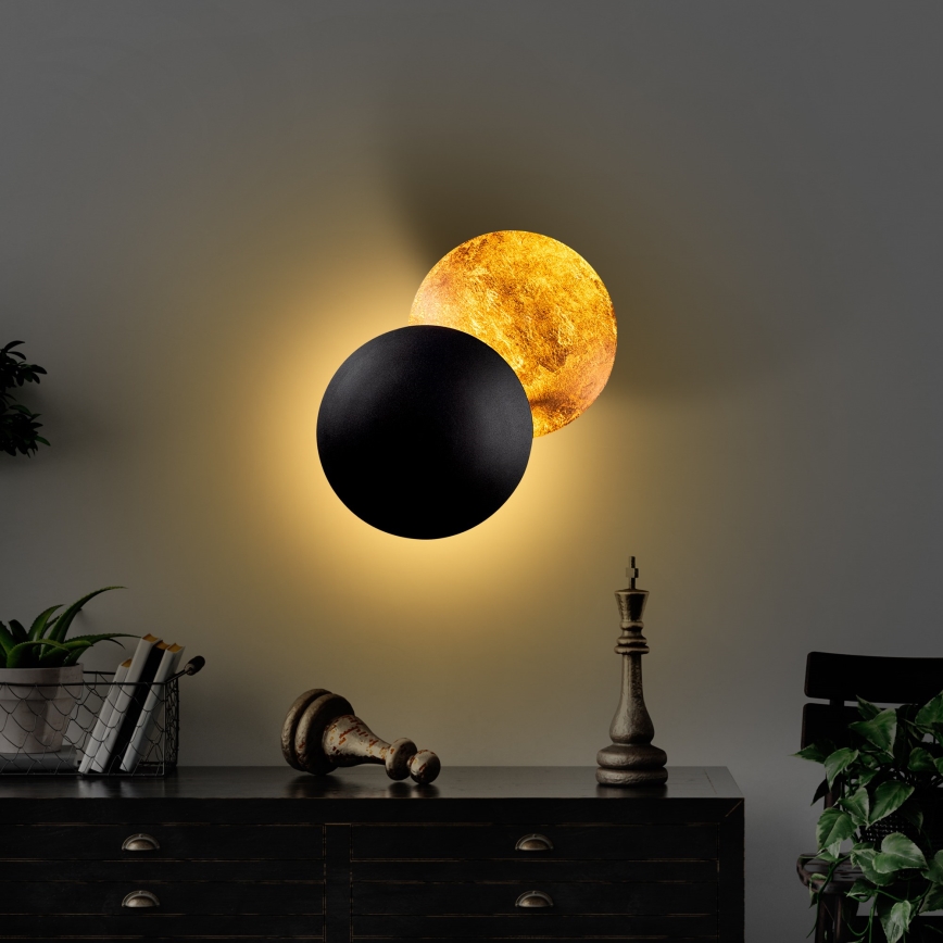 LED sieninis šviestuvas YOSMA LED/5W/230V 3000K juoda/varis